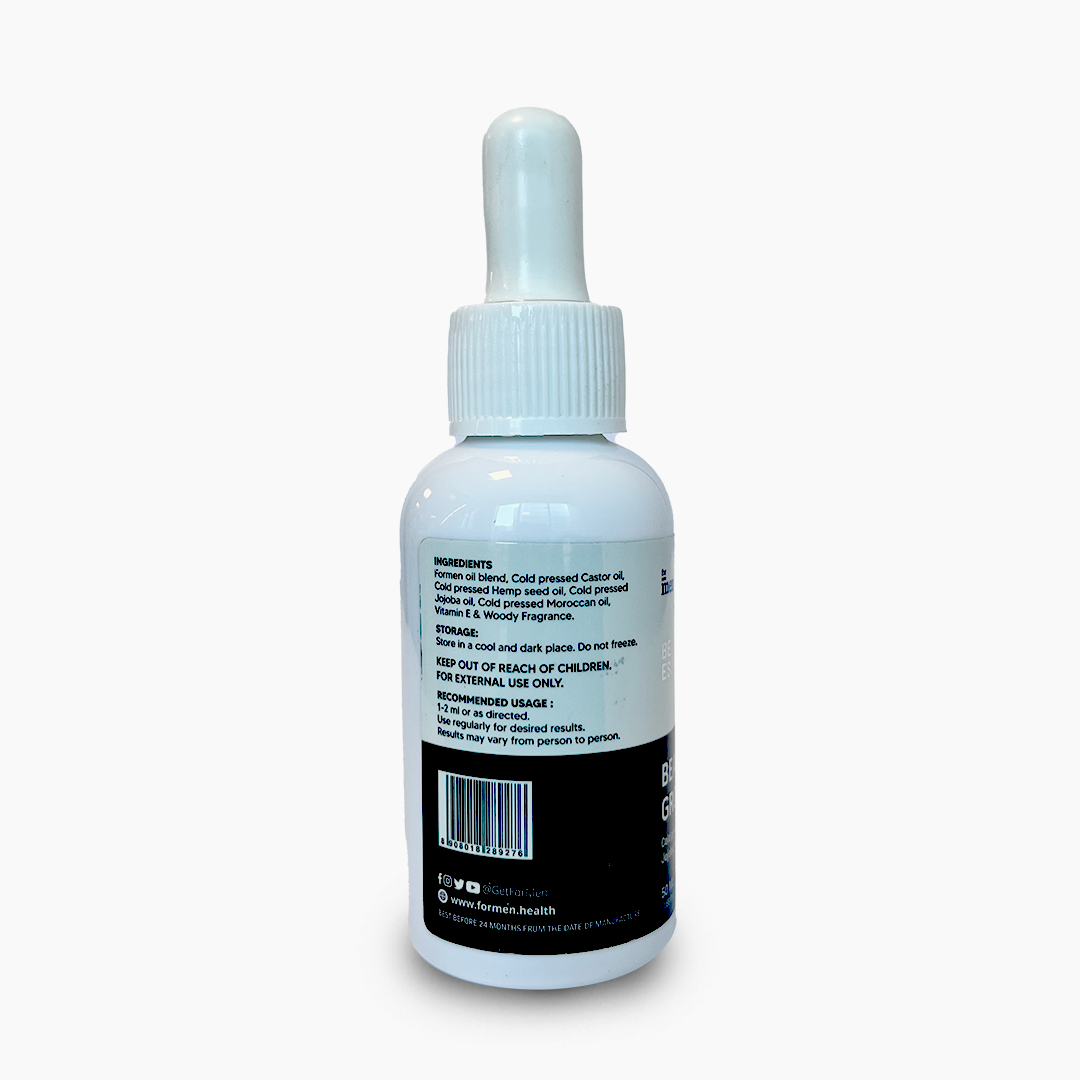 Beard Growth Oil with anti-itch and anti-dandruff properties