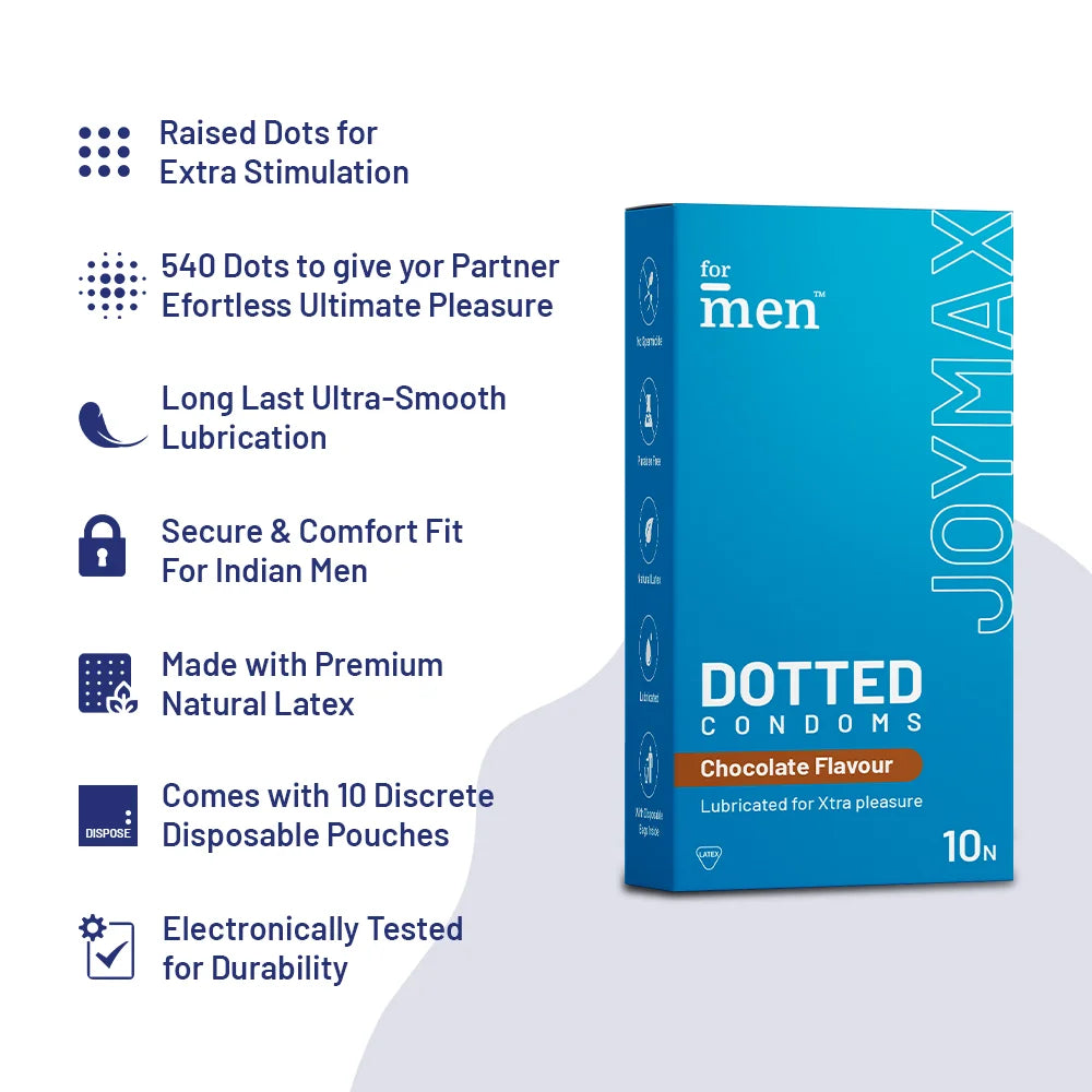 JoyMax Dotted Condoms with Chocolate Flavour