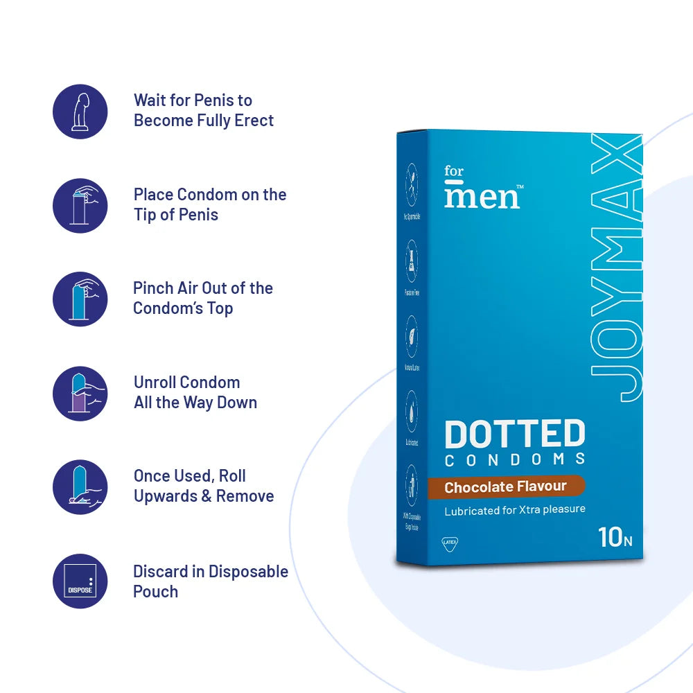JoyMax Dotted Condoms with Chocolate Flavour
