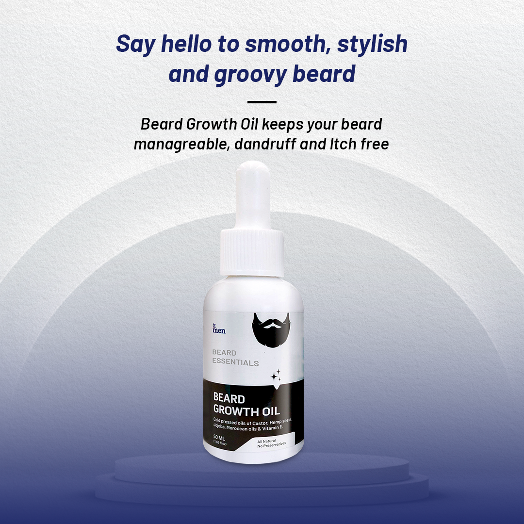 Beard Growth Oil with anti-itch and anti-dandruff properties